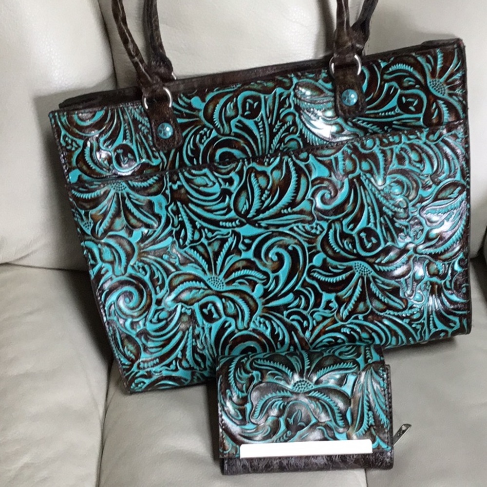 Patricia Nash Italian leather tote